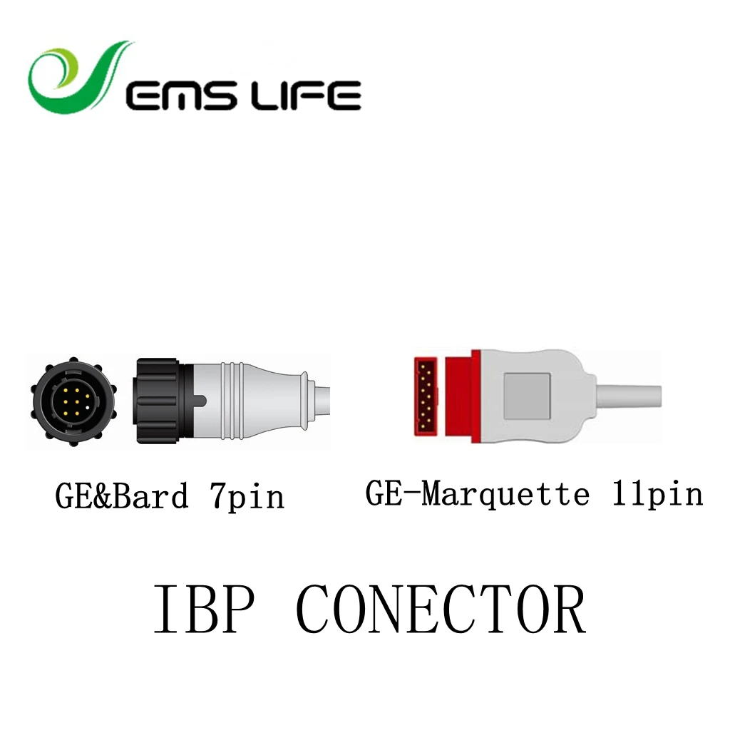 Reusable IBP connector for G-E-Marupette 11pin IBP patient monitor cable
Reusable IBP connector for G-E-Marupette 11pin IBP patient monitor cable