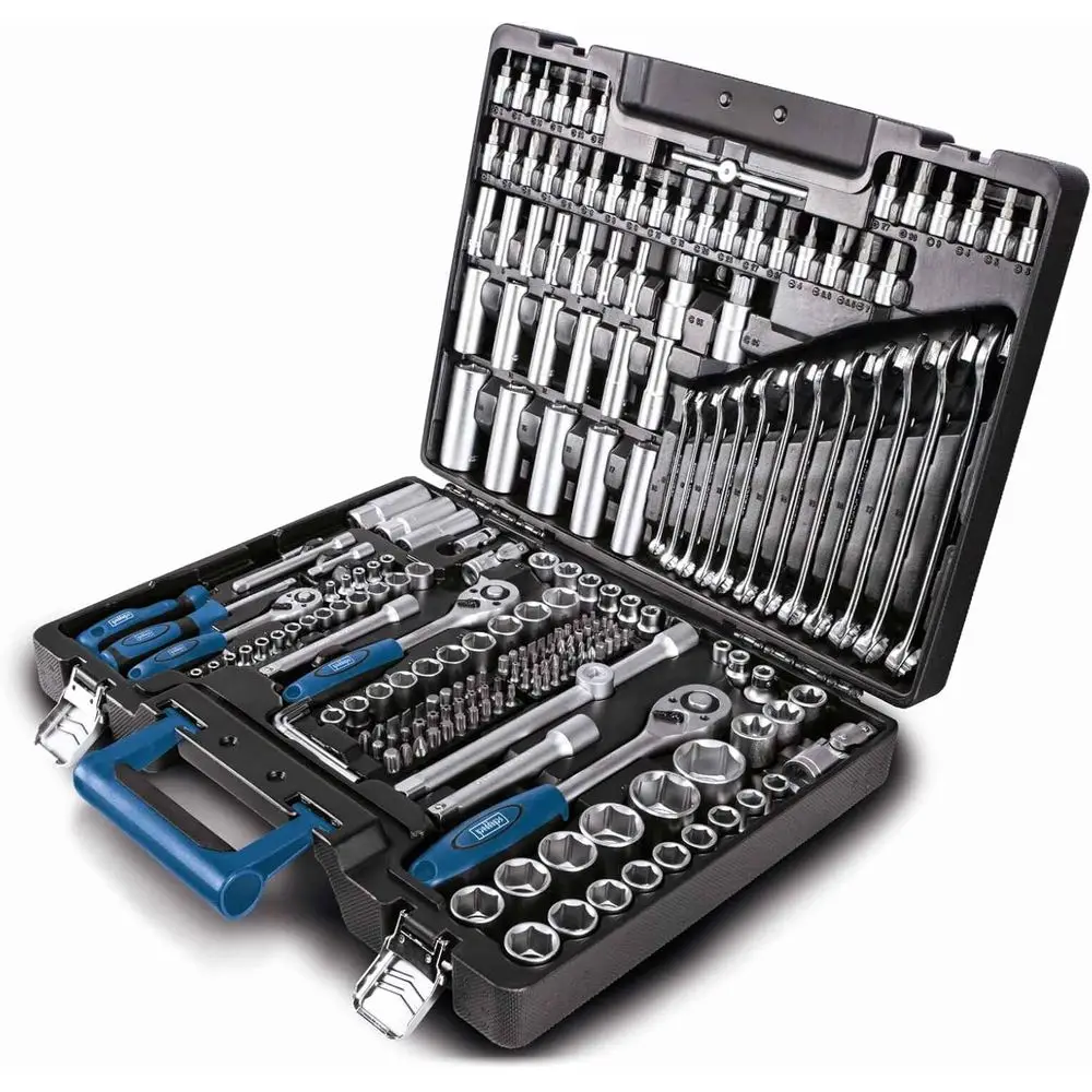 Portable 217-Piece Socket Wrench Set | Tool Case | Chrome Vanadium Steel | Compact and Neat
Portable 217-Piece Socket Wrench Set | Tool Case | Chrome Vanadium Steel | Compact and Neat