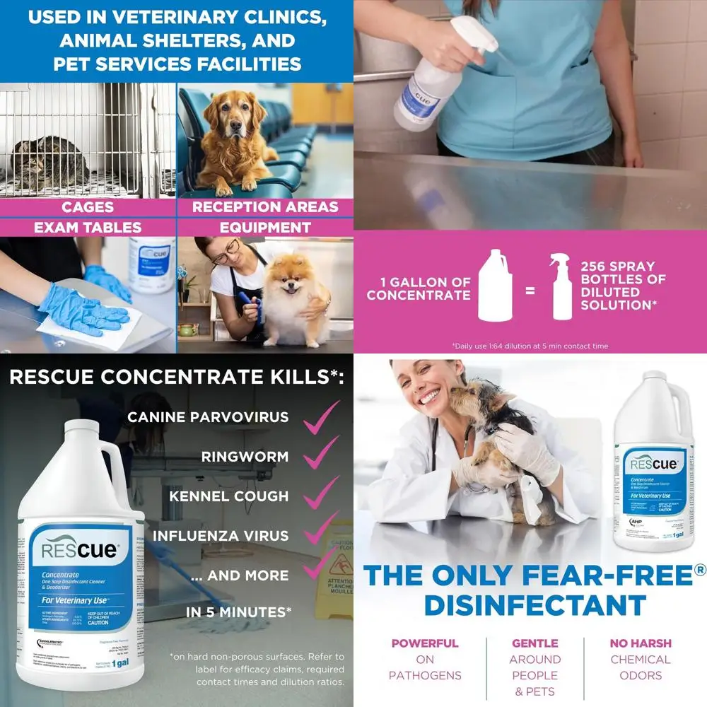 Ветеринарный дезинфицирующий и дезодорирующий концентрат - 1 галлон, идеально подходит для приютов, вольеров и лотков для животных
Ветеринарный дезинфицирующий и дезодорирующий концентрат - 1 галлон, идеально подходит для приютов, вольеров и лотков для животных