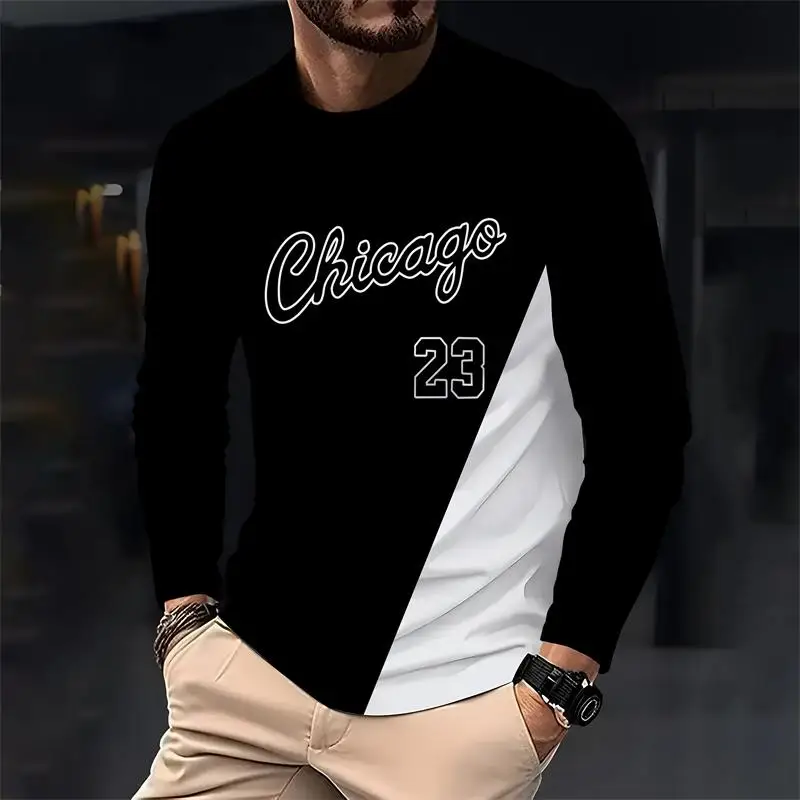 Spring and autumn new 3D original men's loose long sleeve T-shirt simple fashion crewneck casual T-shirt comfortable men's wear
Spring and autumn new 3D original men's loose long sleeve T-shirt simple fashion crewneck casual T-shirt comfortable men's wear