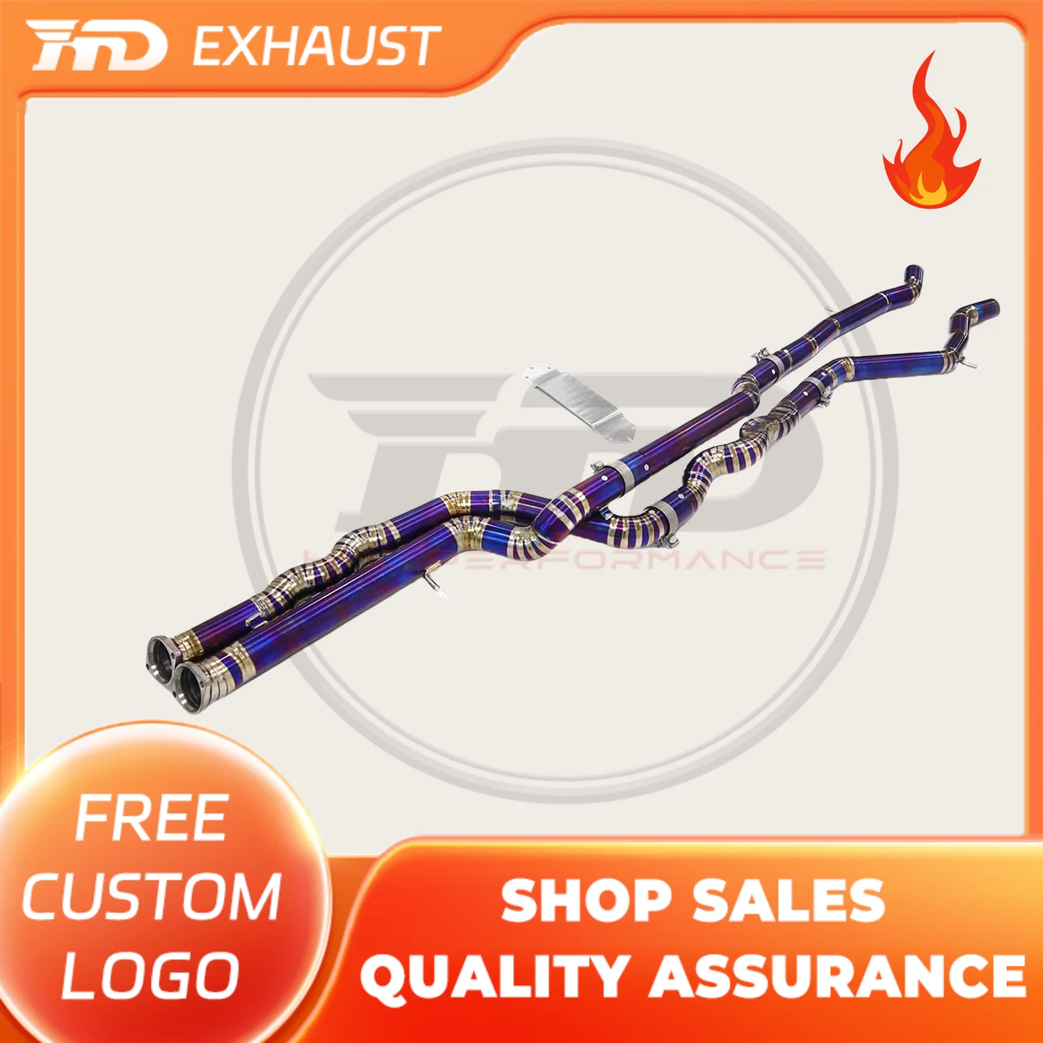 HMD titanium alloy Exhaust pipe system middle pipe for BMW M3 M4 F8X 3.0T performance equal length middle pipe with resonator
HMD titanium alloy Exhaust pipe system middle pipe for BMW M3 M4 F8X 3.0T performance equal length middle pipe with resonator