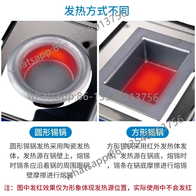 Circular digital display intelligent temperature control small lead-free tin melting furnace factory direct sales
Circular digital display intelligent temperature control small lead-free tin melting furnace factory direct sales