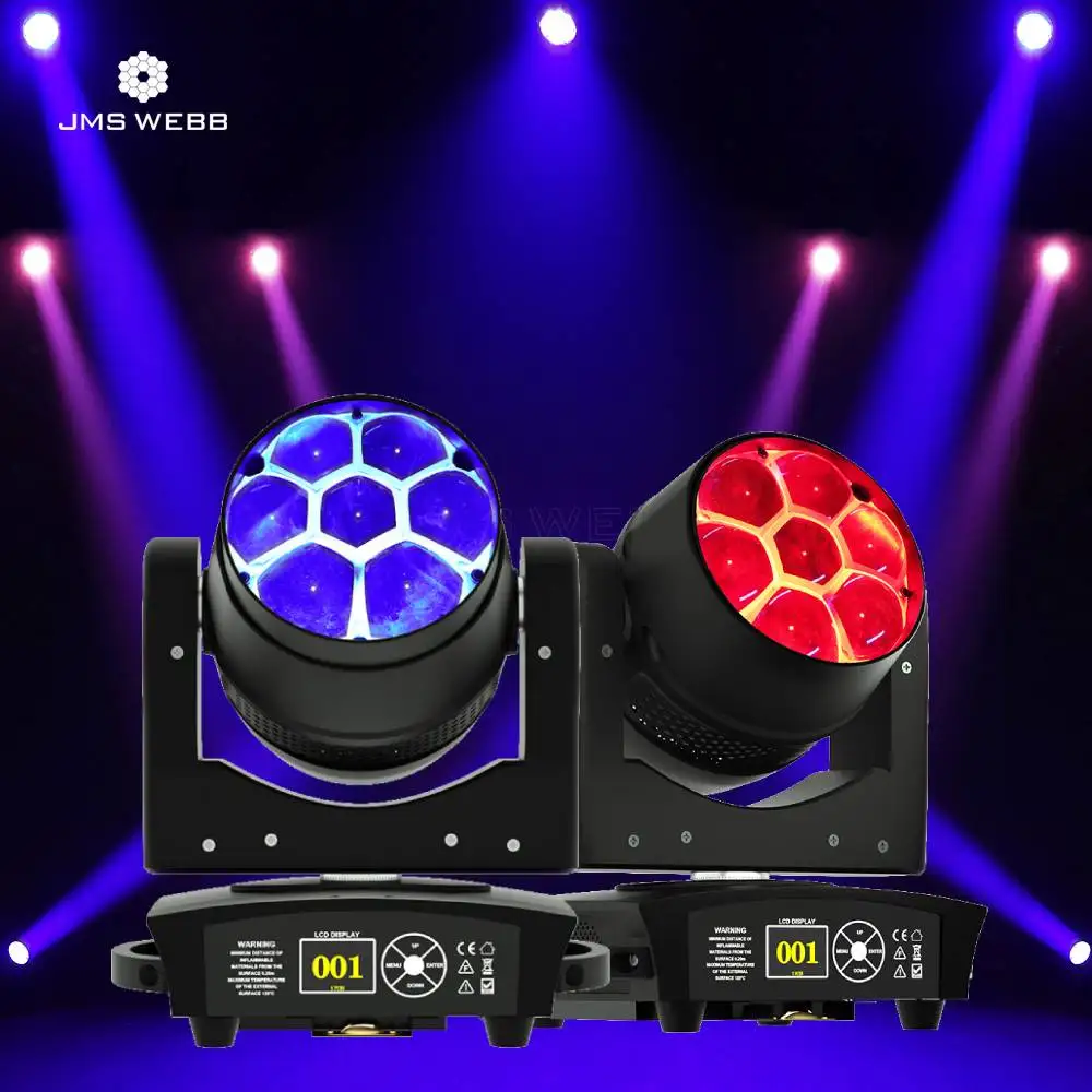 JMS WEBB LED 2pcs 7x40W RGBW Zoom&Wash Moving Head Lighting Uniform Color Blend Effect for DJ Disco Concerts Wedding
JMS WEBB LED 2pcs 7x40W RGBW Zoom&Wash Moving Head Lighting Uniform Color Blend Effect for DJ Disco Concerts Wedding