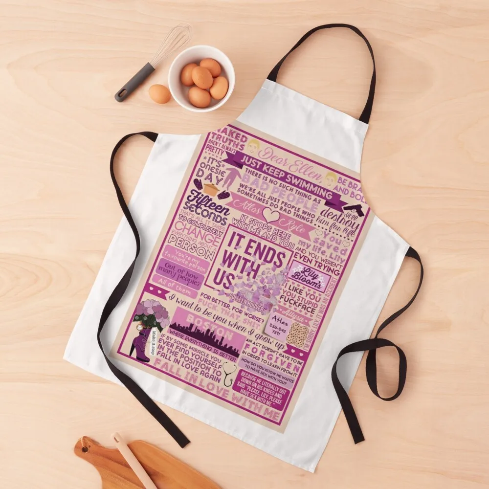 Colleen Hoover, it ends with us Apron Waterproof Apron Woman Woman Work Apron Chef Kitchen Apron
Colleen Hoover, it ends with us Apron Waterproof Apron Woman Woman Work Apron Chef Kitchen Apron