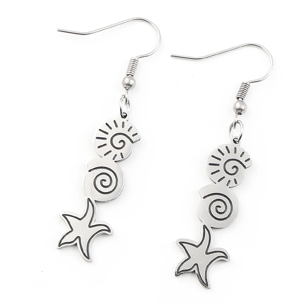 Conch Seashell Starfish Drop Earrings for Women Girls Stainless Steel Silver Color Summer Ocean Dangle Earrings Jewelry Gift
Conch Seashell Starfish Drop Earrings for Women Girls Stainless Steel Silver Color Summer Ocean Dangle Earrings Jewelry Gift