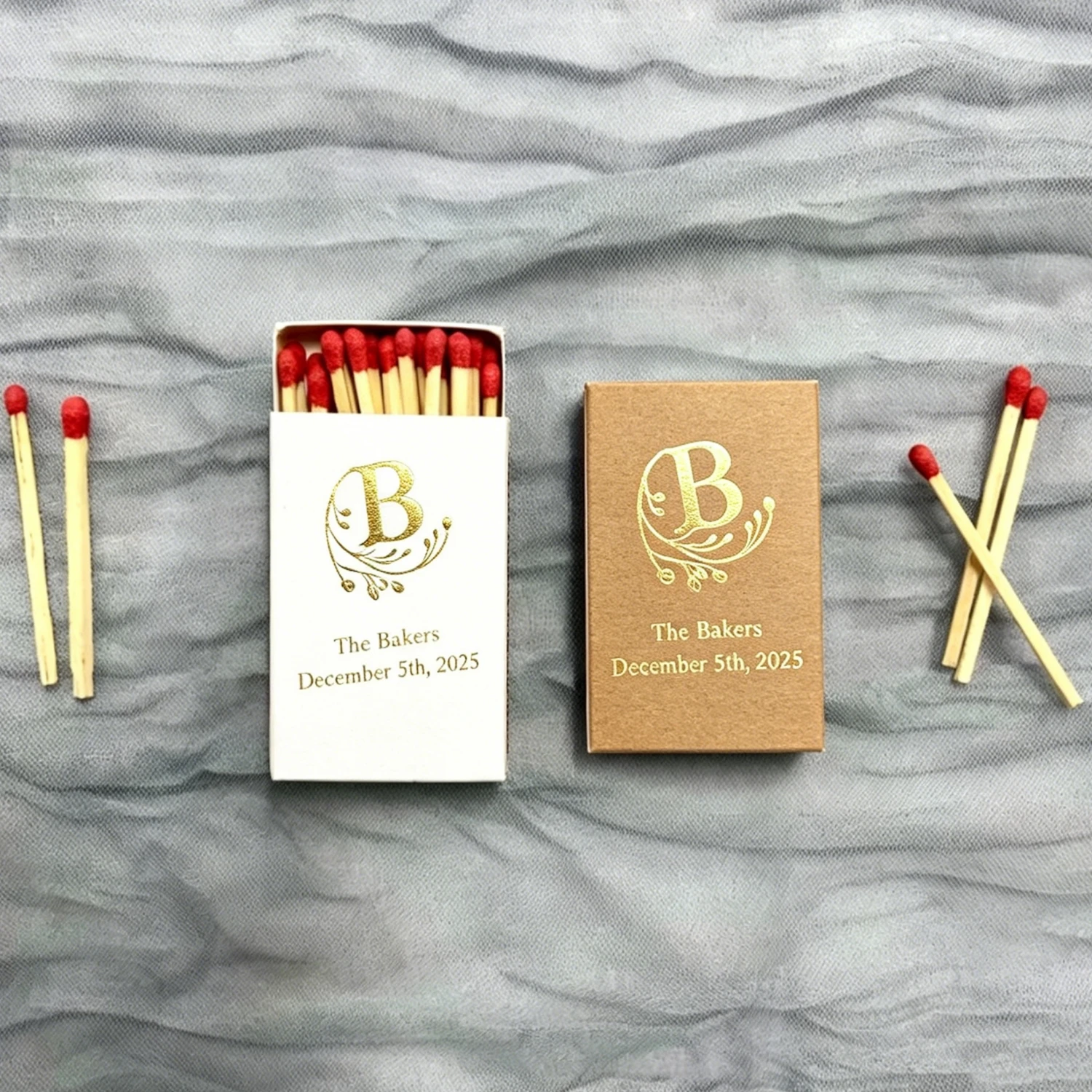 Custom Wedding Premium Matchboxes, Personalized First-Class Design, Luxury Decor for Wedding Event
Custom Wedding Premium Matchboxes, Personalized First-Class Design, Luxury Decor for Wedding Event