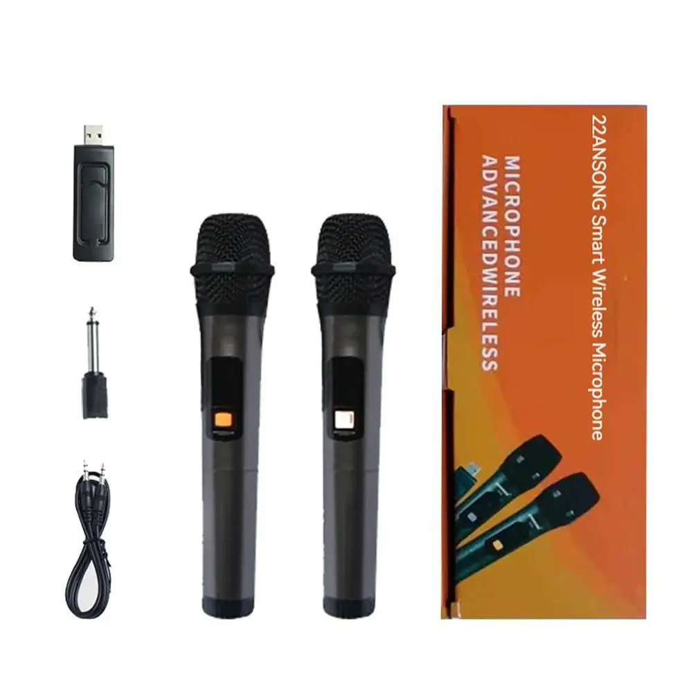 Беспроводной микрофон S22, UHF, Usb, 3,5 мм, 6,35 мм, 1 в 2, портативный микрофон для караоке, встречи, речи (без батареи)
Беспроводной микрофон S22, UHF, Usb, 3,5 мм, 6,35 мм, 1 в 2, портативный микрофон для караоке, встречи, речи (без батареи)