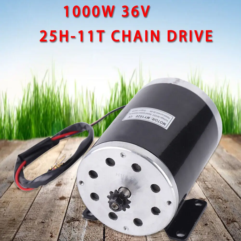 MY1020 36V 1000W Brushed DC Motor – Ideal for DIY Projects with Mini Bike, Quad, Go-Kart, and E-Bike
MY1020 36V 1000W Brushed DC Motor – Ideal for DIY Projects with Mini Bike, Quad, Go-Kart, and E-Bike