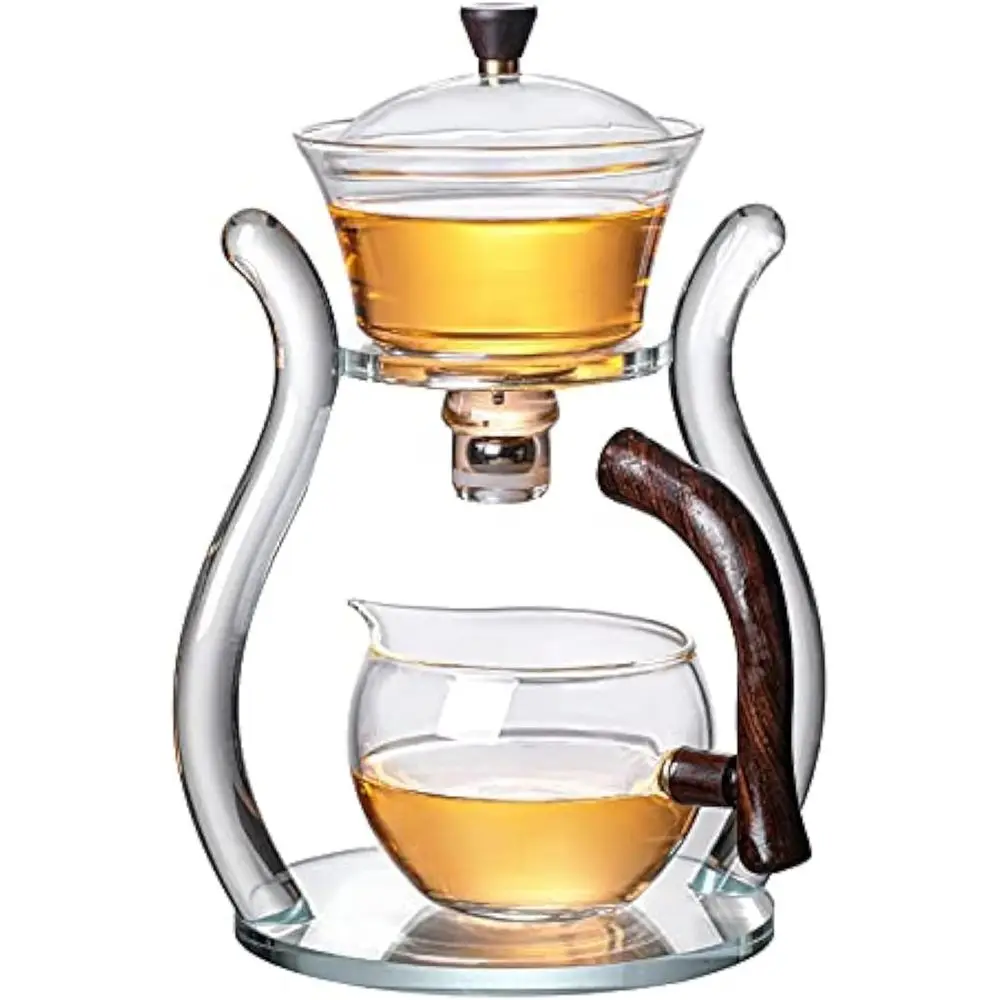 Полуавтоматический вращающийся стеклянный чайный сервиз с подставкой «Ленивая Сьюзан» для легкого заваривания
Полуавтоматический вращающийся стеклянный чайный сервиз с подставкой «Ленивая Сьюзан» для легкого заваривания