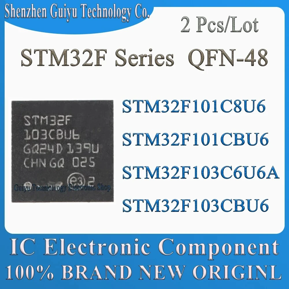 2 Pcs/Lot STM32F101C8U6 STM32F101CBU6 STM32F103C6U6A STM32F103CBU6 STM32F103C6U6 STM32F101 STM32F103 STM32F QFN-48 IC MCU Chip
2 Pcs/Lot STM32F101C8U6 STM32F101CBU6 STM32F103C6U6A STM32F103CBU6 STM32F103C6U6 STM32F101 STM32F103 STM32F QFN-48 IC MCU Chip