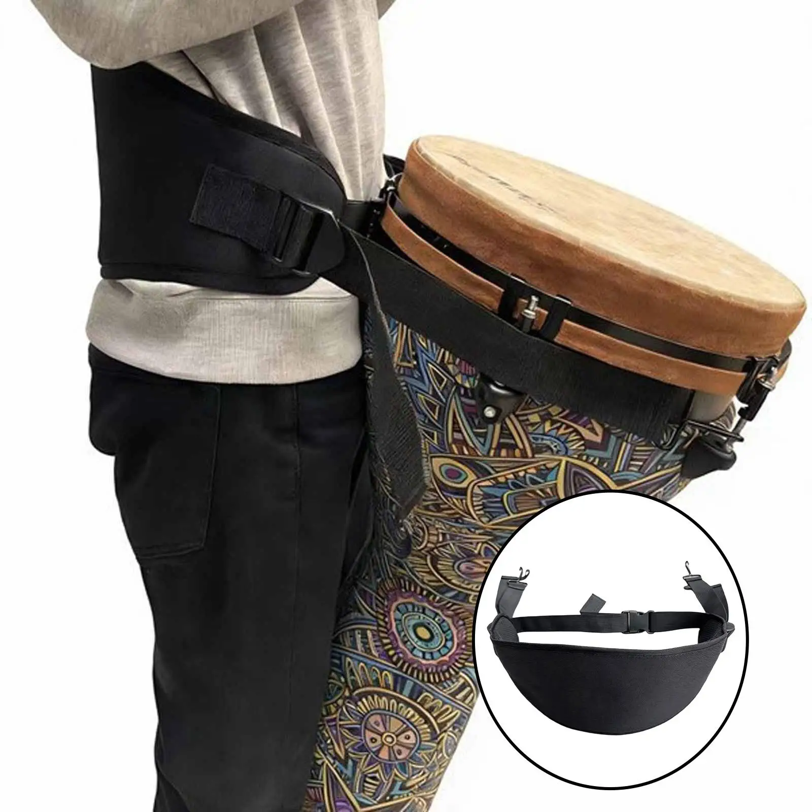 Djembe Waist Strap Wear Resistant Canvas Drum Support Belt Accessories for Drumming Sessions
Djembe Waist Strap Wear Resistant Canvas Drum Support Belt Accessories for Drumming Sessions