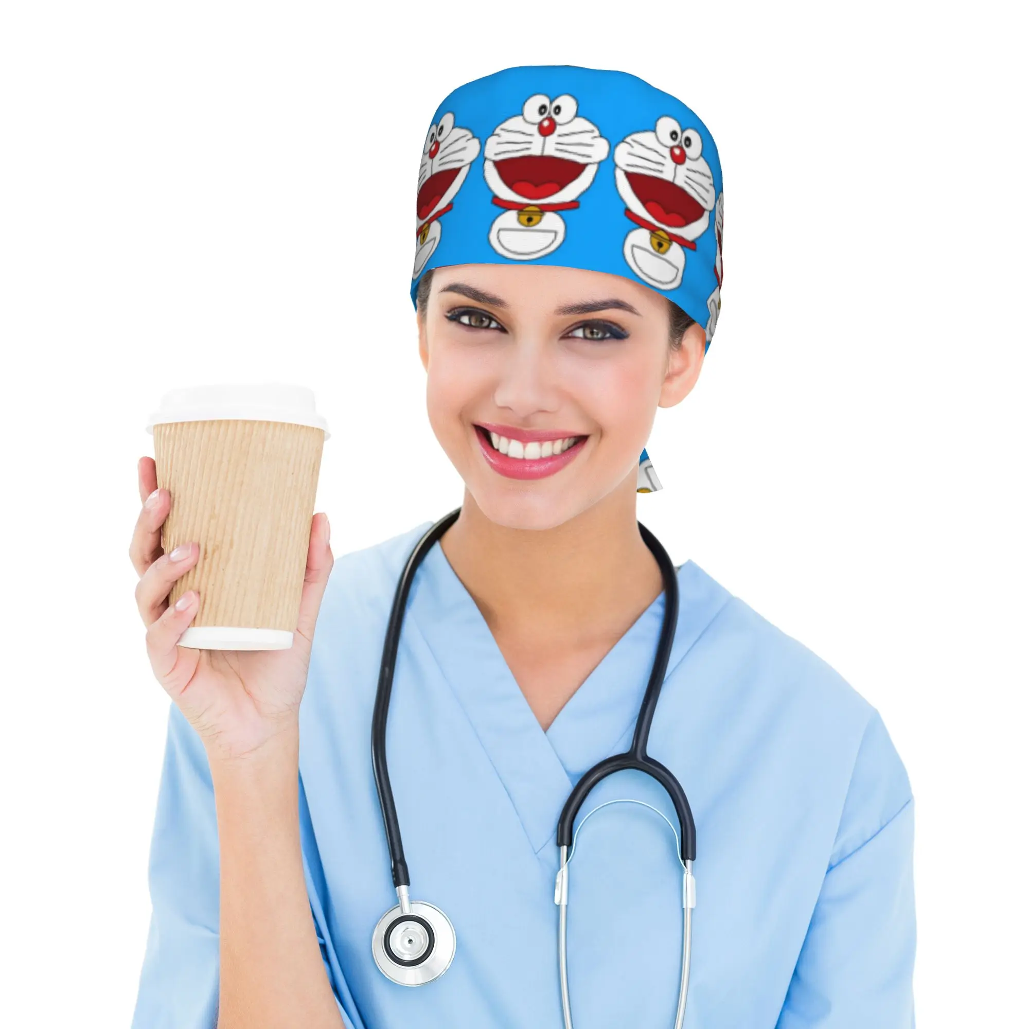 Custom D-Doraemons Cartoon Cleaning Working Cap Comfortable Unisex Scrub Cap Surgicals Hat Nurse Scrubs Hat For Dentist
Custom D-Doraemons Cartoon Cleaning Working Cap Comfortable Unisex Scrub Cap Surgicals Hat Nurse Scrubs Hat For Dentist