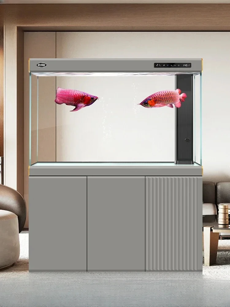 Living Room 2024 New Super White Glass Large Aquarium Household Floor Dragon Fish Tankgood quality
Living Room 2024 New Super White Glass Large Aquarium Household Floor Dragon Fish Tankgood quality