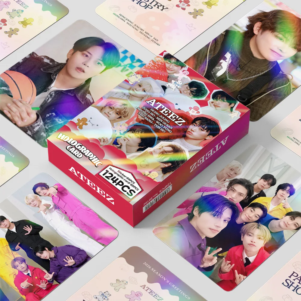 Набор из 124 флеш-карт и стикеров ATEEZ New Serie 2026 SEASON’S GREETINGS: Сонхва, Хонджун, Юнхо, Ёнхо, Минги – подарки для фанатов
Набор из 124 флеш-карт и стикеров ATEEZ New Serie 2026 SEASON’S GREETINGS: Сонхва, Хонджун, Юнхо, Ёнхо, Минги – подарки для фанатов