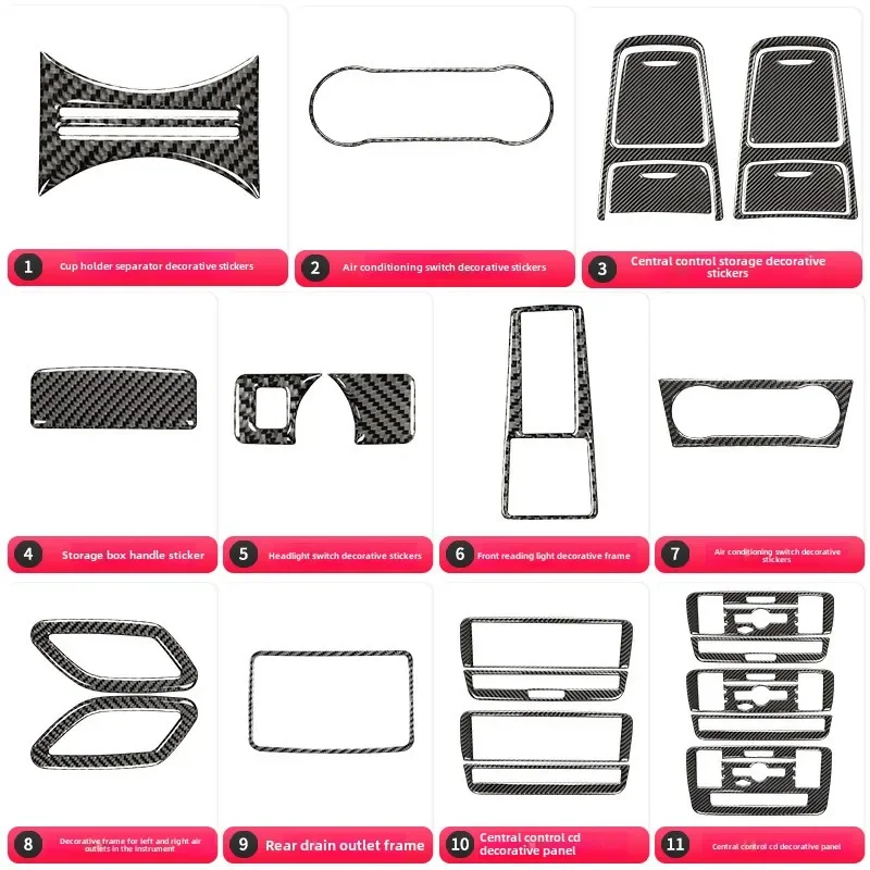 Mercedes-Benz CLA/GLA/A-class carbon fiber interior decoration sticker central control panel meter trend modification sticker
Mercedes-Benz CLA/GLA/A-class carbon fiber interior decoration sticker central control panel meter trend modification sticker