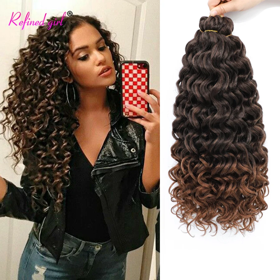 Curly crochet hair black women Ocean Wave crochet synthetic Braiding Hair extensions water wave beach curl Black Brown Blonde
Curly crochet hair black women Ocean Wave crochet synthetic Braiding Hair extensions water wave beach curl Black Brown Blonde