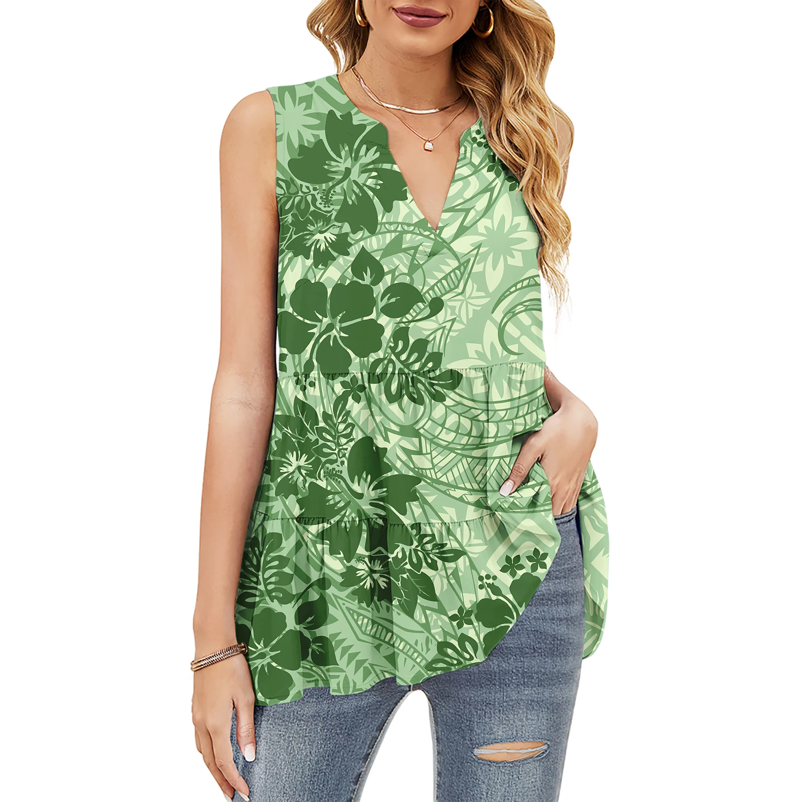 Spring Summer New Fashion Samoan Chiffon Ladies Clothes Polynesian Tribal Beach Blouse Hawaiian Monstera Leaf Print Women Tops
Spring Summer New Fashion Samoan Chiffon Ladies Clothes Polynesian Tribal Beach Blouse Hawaiian Monstera Leaf Print Women Tops