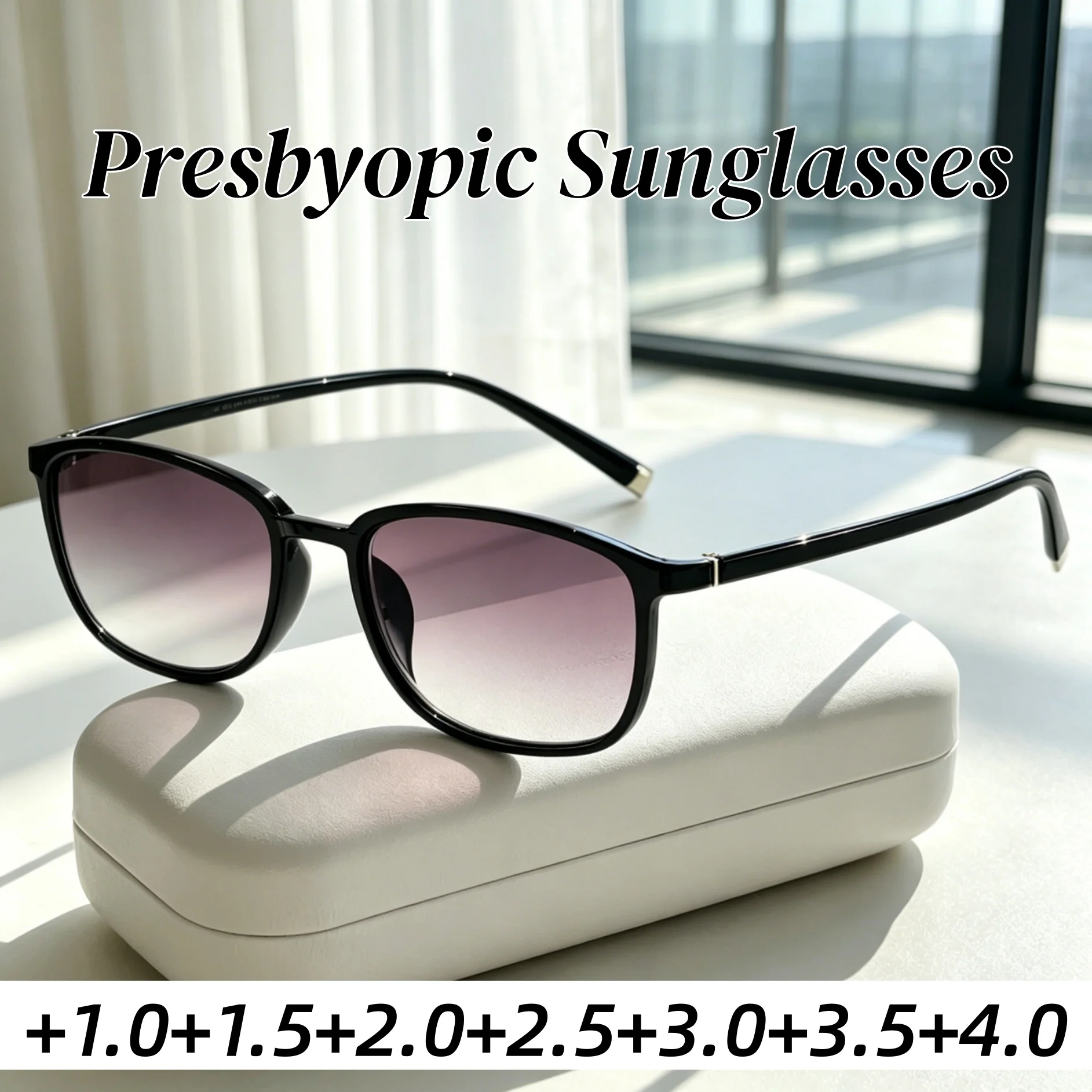 New Fashionable Square Frame Gradient-Lens Reading Sunglasses Unisex Vintage Minimalist HD Ultra Light Presbyopia Sun Glasses
New Fashionable Square Frame Gradient-Lens Reading Sunglasses Unisex Vintage Minimalist HD Ultra Light Presbyopia Sun Glasses