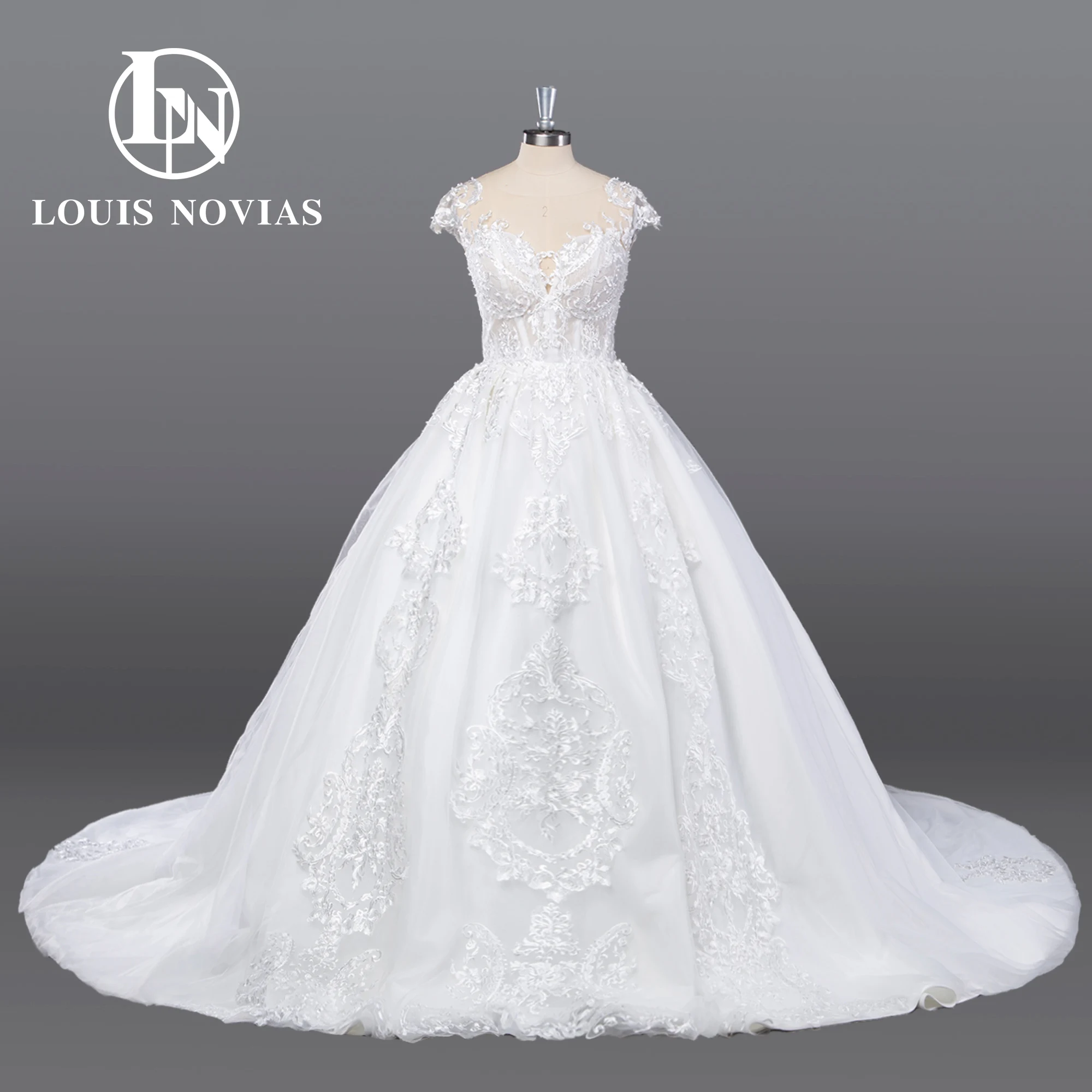 LOUIS NOVIAS бальное платье свадебные платья для женщин реальные фотографии с открытыми плечами жемчуг вышивка кружево длинный хвост свадебное платье
LOUIS NOVIAS бальное платье свадебные платья для женщин реальные фотографии с открытыми плечами жемчуг вышивка кружево длинный хвост свадебное платье