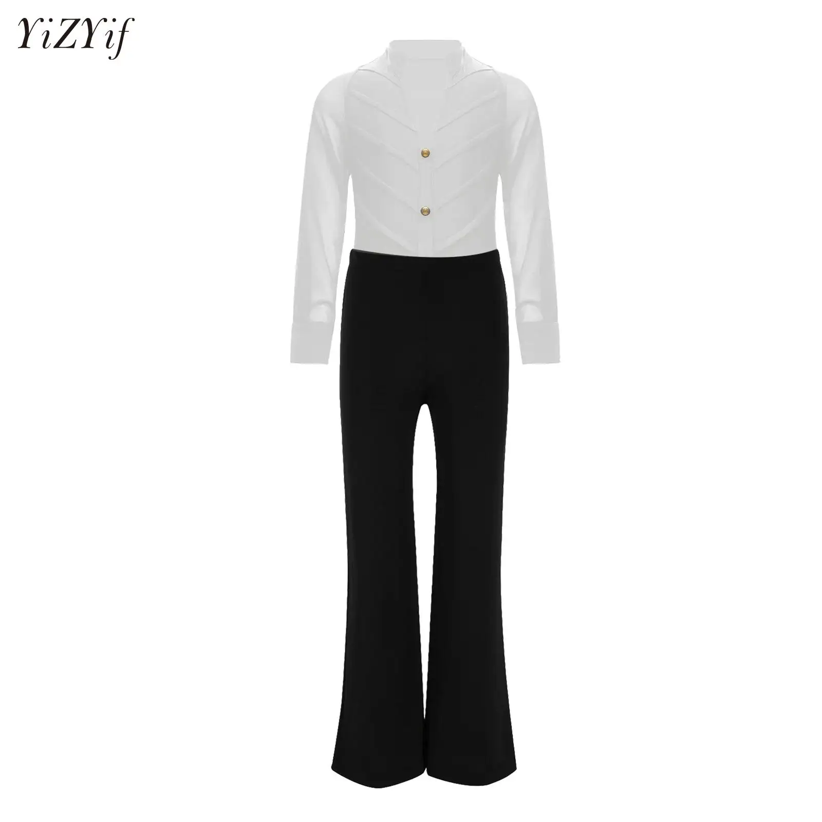 Kids Boys Jazz Dance Performance Costume Latin Ballroom Salsa Dance Outfit White Color Bodysuit Shirts Long Pants Clothes Set
Kids Boys Jazz Dance Performance Costume Latin Ballroom Salsa Dance Outfit White Color Bodysuit Shirts Long Pants Clothes Set