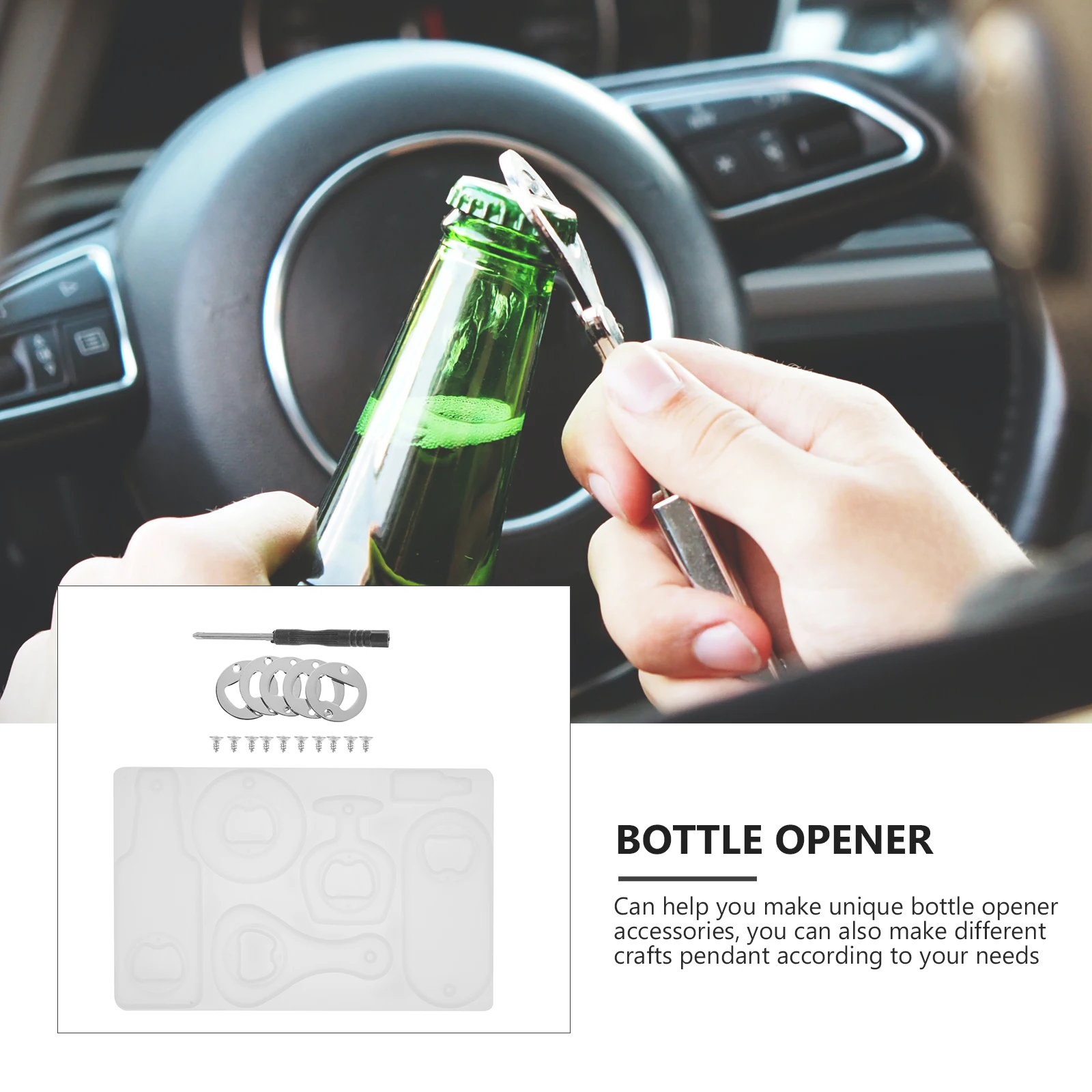 1pc Beer Bottle Opener Silicone Set Diy Epoxy Resin Mold Kit For Bottle Opener Accessories With Screws Screwdriver Reusable 
1pc Beer Bottle Opener Silicone Set Diy Epoxy Resin Mold Kit For Bottle Opener Accessories With Screws Screwdriver Reusable