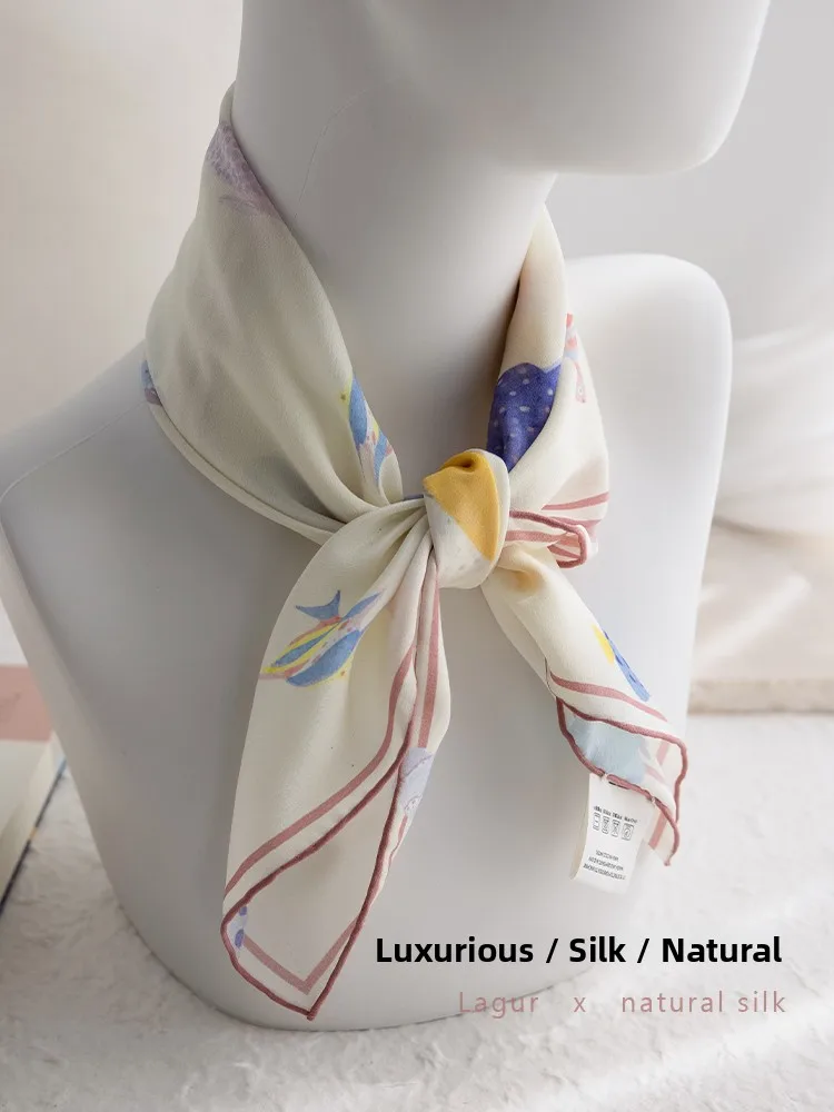Dreamy Ocean Series Silk Scarf Lightweight Summer Style for Women Square Silk Chiffon Shawl Fashionable Early Autumn Wear
Dreamy Ocean Series Silk Scarf Lightweight Summer Style for Women Square Silk Chiffon Shawl Fashionable Early Autumn Wear