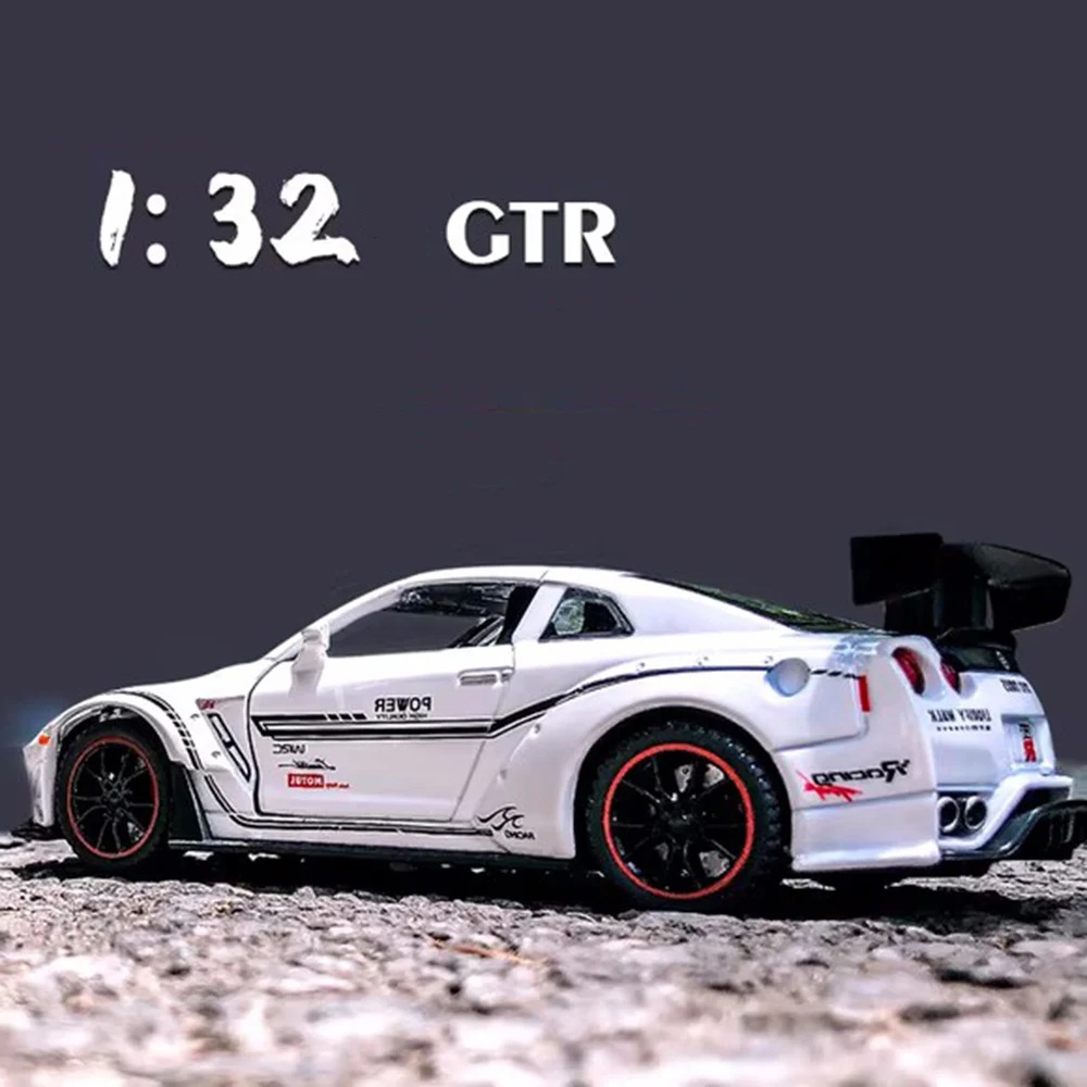 1:32 Scale GTR R35 R34 Cars Alloy Models Diecast Toys Rubber Tires Sports Car Model with Light Music Toy for Boys Birthday Gifts
1:32 Scale GTR R35 R34 Cars Alloy Models Diecast Toys Rubber Tires Sports Car Model with Light Music Toy for Boys Birthday Gifts
