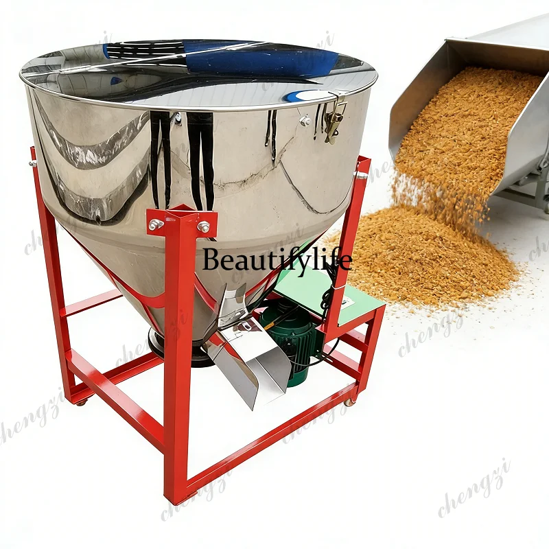 Vertical Stainless Steel Animal Feed Mixer for Poultry Farm Use Dry Powder Seed Wheat Corn Milling Machine
Vertical Stainless Steel Animal Feed Mixer for Poultry Farm Use Dry Powder Seed Wheat Corn Milling Machine