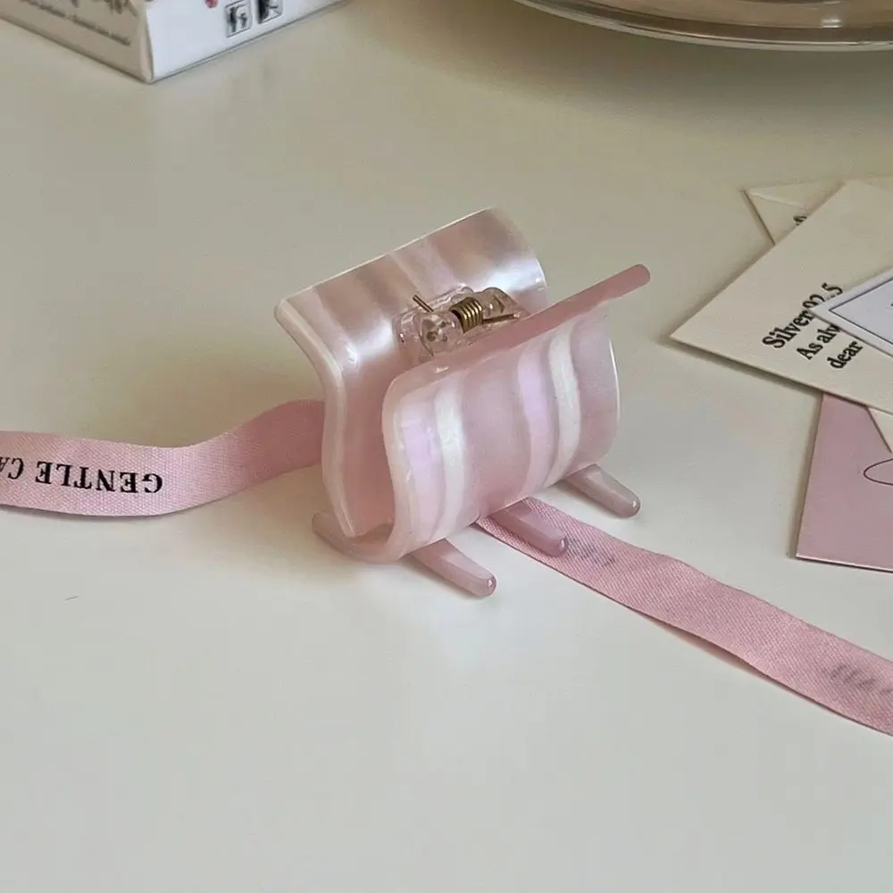 Translucent Pink White Gradient Wave Acetate Jaw Clip, Tiny Square Non-Slip Teeth Shark Clip Spring Floral Dress Side Bangs Minimal Accessory
Translucent Pink White Gradient Wave Acetate Jaw Clip, Tiny Square Non-Slip Teeth Shark Clip Spring Floral Dress Side Bangs Minimal Accessory