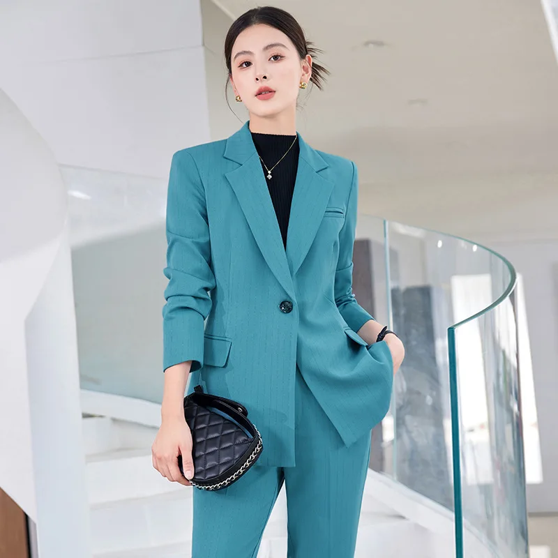 High Quality Fabric Women Business Blazers Feminino Female Pantsuits Office Work Wear Professional Beauty Salon Trousers Sets
High Quality Fabric Women Business Blazers Feminino Female Pantsuits Office Work Wear Professional Beauty Salon Trousers Sets