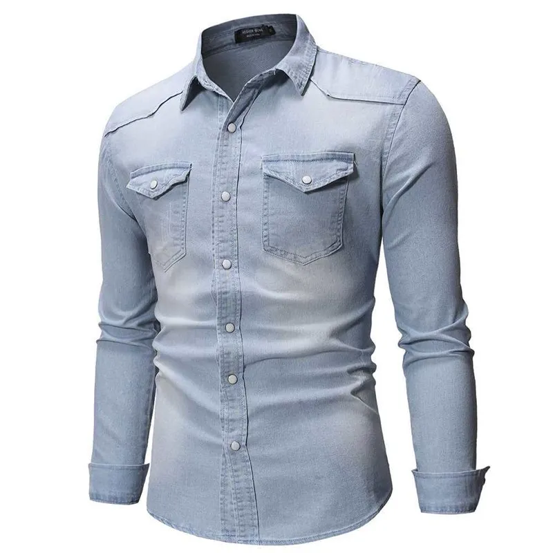 Autumn New Men's plus Size Longsved Denim Shirts Slim Fit PU Leather One-piece Velvet Thickened Long Sleeve Outdoor Style
Autumn New Men's plus Size Longsved Denim Shirts Slim Fit PU Leather One-piece Velvet Thickened Long Sleeve Outdoor Style