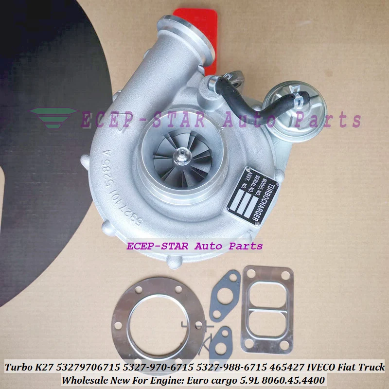 Turbo K27 53279706715 53279886715 465427 465427-0001 Для IVECO Для Fiat Truck Euro cargo 1994-08 5.9L 8060.45.4400 Турбокомпрессор
Turbo K27 53279706715 53279886715 465427 465427-0001 Для IVECO Для Fiat Truck Euro cargo 1994-08 5.9L 8060.45.4400 Турбокомпрессор