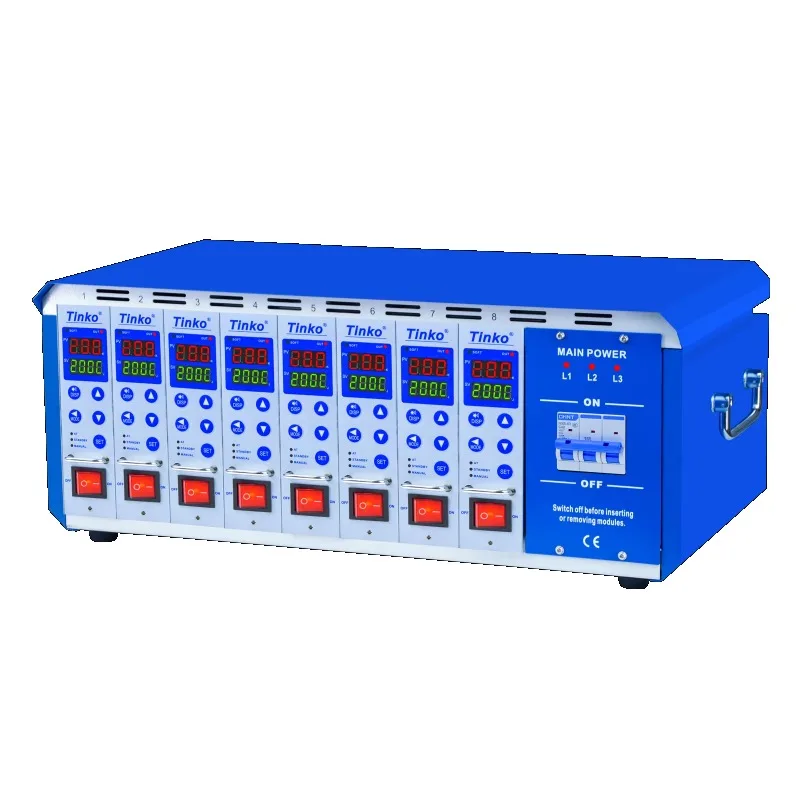 Tinko 8 Zone Auto-PID Plastic High Accuracy Instrument PID Hot Runner Mold Temperature Controller
Tinko 8 Zone Auto-PID Plastic High Accuracy Instrument PID Hot Runner Mold Temperature Controller