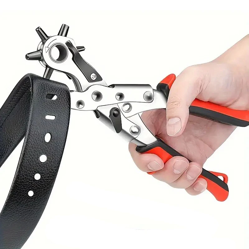 Leather Hole Punch Tool Heavy Duty Leather Hole Puncher with 6 Round Holes Belt Hole Puncher for Leather Fabric DIY Home Craft
Leather Hole Punch Tool Heavy Duty Leather Hole Puncher with 6 Round Holes Belt Hole Puncher for Leather Fabric DIY Home Craft