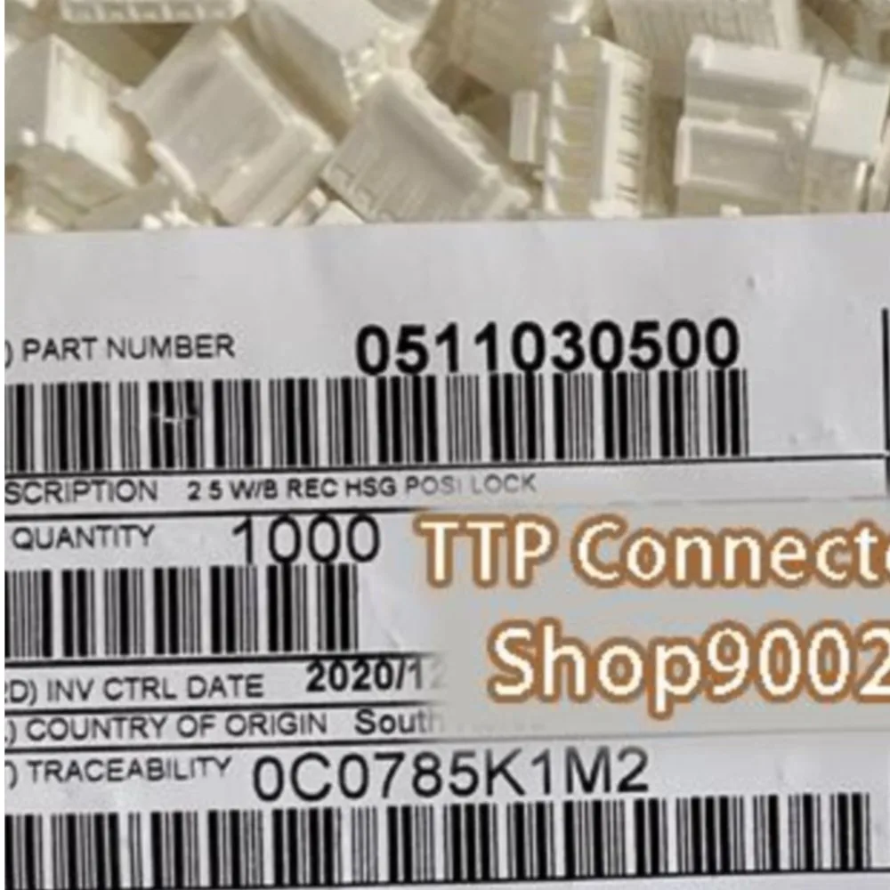 20 шт./лот, разъем 51103-0500 511030500, пластиковый корпус 5P, 100% новый и оригинальный
20 шт./лот, разъем 51103-0500 511030500, пластиковый корпус 5P, 100% новый и оригинальный