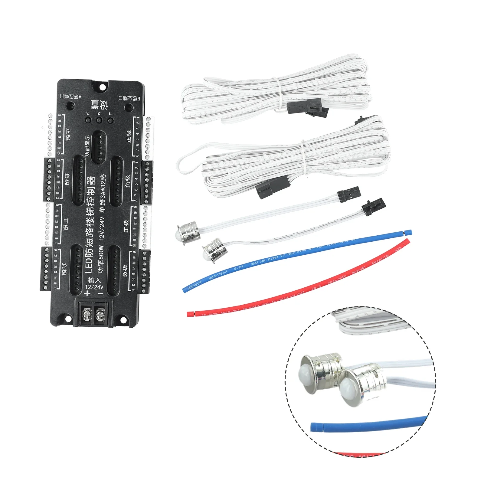 LED Controller Induction Controller Stair 32 Channels 500W MAX Controller DC12V DC24V Dimmer Indoor Motion Sensor
LED Controller Induction Controller Stair 32 Channels 500W MAX Controller DC12V DC24V Dimmer Indoor Motion Sensor