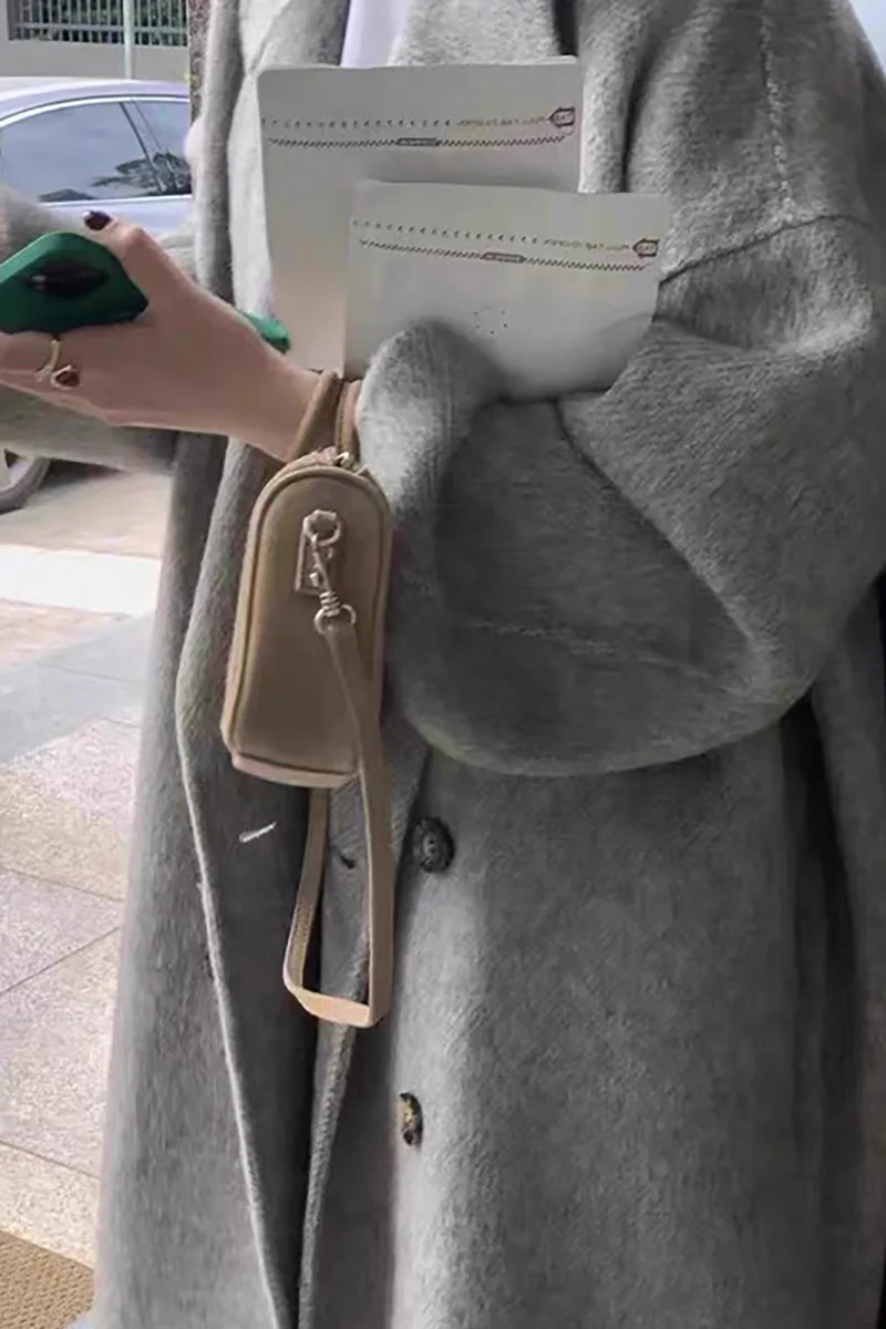 Trench Coat Waterproof Women'S Clothing Plaid Clean Coffee Slit French Mid-Long Topcoat Wool Pure Long-Sleeved Length Coatsolid
Trench Coat Waterproof Women'S Clothing Plaid Clean Coffee Slit French Mid-Long Topcoat Wool Pure Long-Sleeved Length Coatsolid