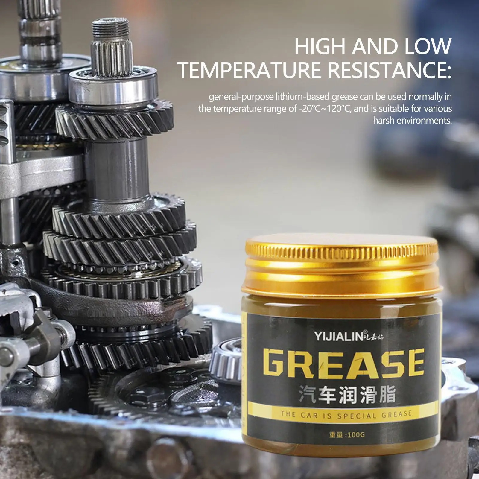 Car Care Grease Kit 100g Door Hinges Sunroof Tracks Anti-Squeak Lubricant Wheel Bearing Grease Maintenance for Mechanical Gears
Car Care Grease Kit 100g Door Hinges Sunroof Tracks Anti-Squeak Lubricant Wheel Bearing Grease Maintenance for Mechanical Gears