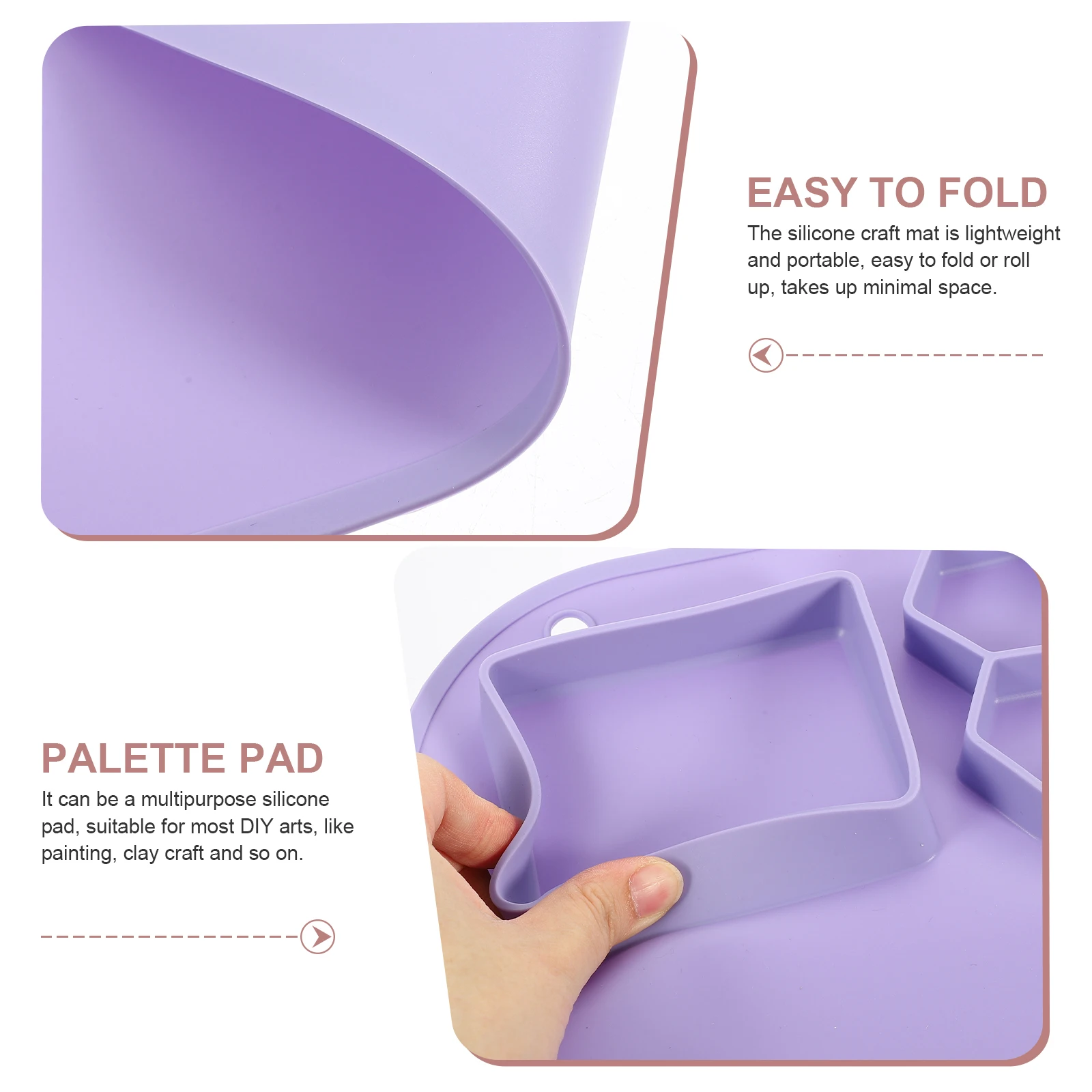 Silicone Painting Mat Craft Drawing Pad Lavender Color Non-stick Reusable Watercolor Gouache Resin Jewelry DIY Arts
Silicone Painting Mat Craft Drawing Pad Lavender Color Non-stick Reusable Watercolor Gouache Resin Jewelry DIY Arts