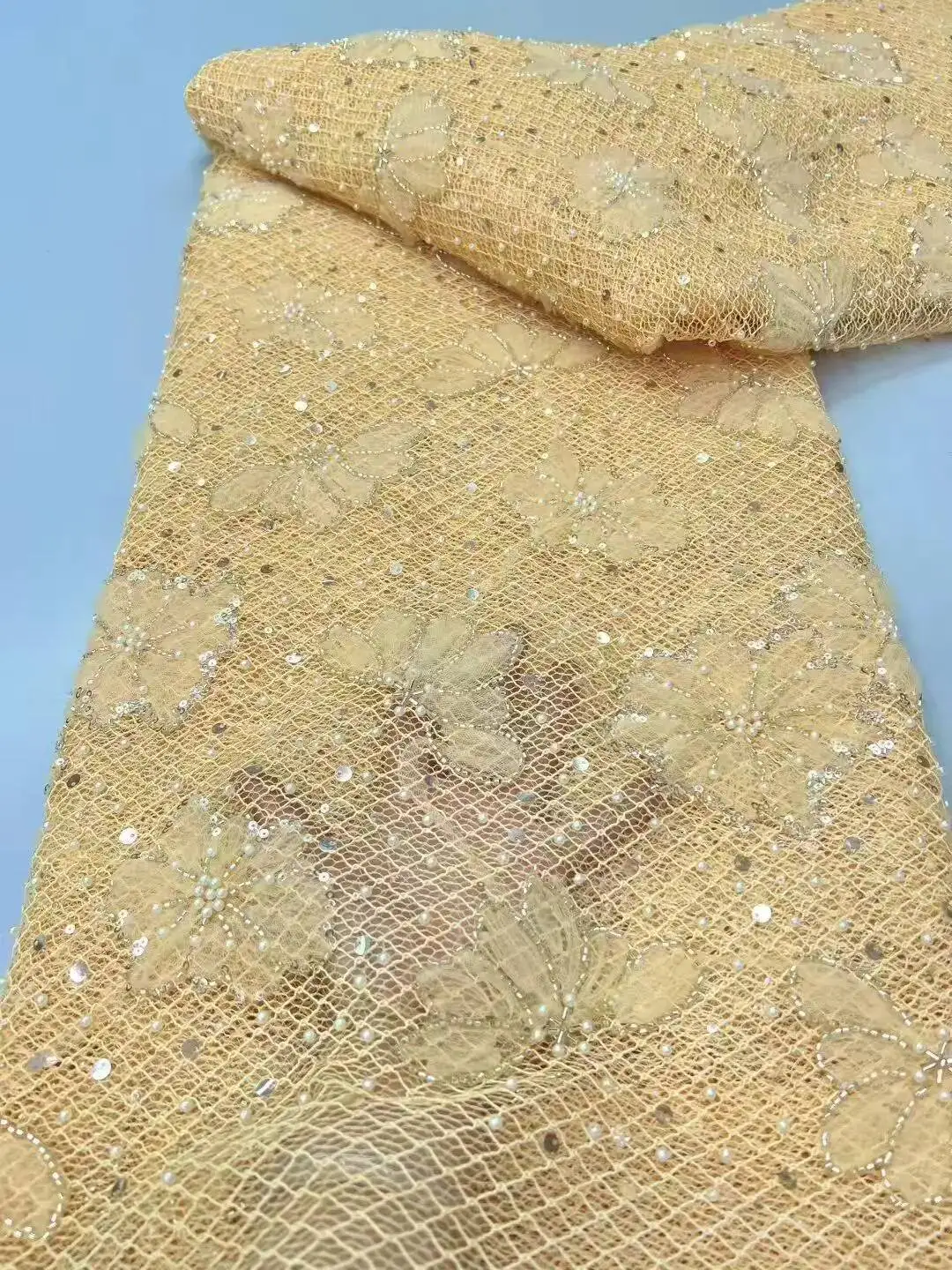 5 ярдов, высококачественная нигерийская вышивка, африканские бусы, кружевная ткань, 2025 блесток для шитья свадебного вечернего платья
5 ярдов, высококачественная нигерийская вышивка, африканские бусы, кружевная ткань, 2025 блесток для шитья свадебного вечернего платья