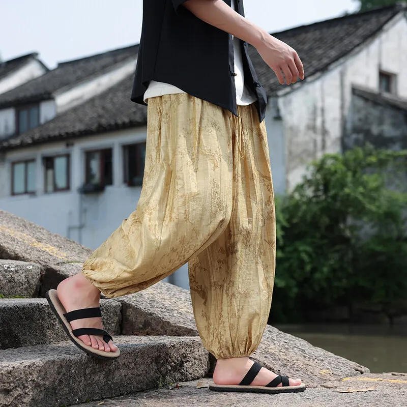 Summer Plus Size Style Jacquard Harem Pants Loose Fit Wide-Leg Trousers Lightweight Breathable Cuffes Pants for Man M-XXXXXL
Summer Plus Size Style Jacquard Harem Pants Loose Fit Wide-Leg Trousers Lightweight Breathable Cuffes Pants for Man M-XXXXXL
