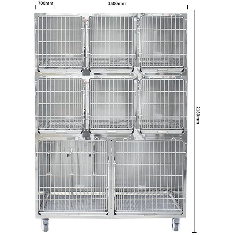 High Quality 304 Stainless Steel Pet House | Three-Layer Stackable Design | Indoor/Outdoor Durable Metal Cage
High Quality 304 Stainless Steel Pet House | Three-Layer Stackable Design | Indoor/Outdoor Durable Metal Cage