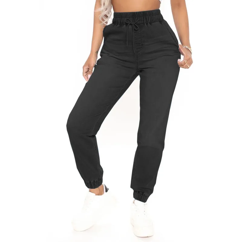 Four Seasons' Latest Fashion Streetwear Washed Elastic Waist Harlen Pants.Girdle Feet Pants.Women's Casual High-waisted Jeans
Four Seasons' Latest Fashion Streetwear Washed Elastic Waist Harlen Pants.Girdle Feet Pants.Women's Casual High-waisted Jeans