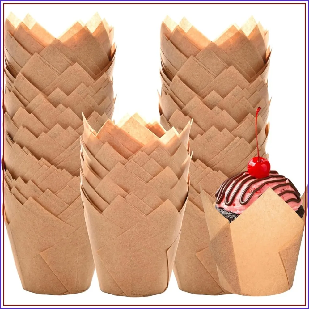 Natural Tulip Cupcake Liners for Baking, 200 Count Unbleached Parchment Muffin Liners, Greaseproof Standard Cupcake Wrappers for Party, Birthday, Christmas
Natural Tulip Cupcake Liners for Baking, 200 Count Unbleached Parchment Muffin Liners, Greaseproof Standard Cupcake Wrappers for Party, Birthday, Christmas