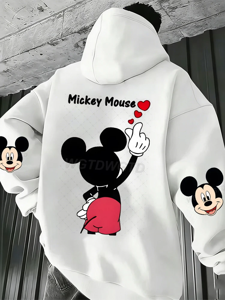 Мужская флисовая толстовка с капюшоном и принтом Микки Мауса, женская классическая спортивная толстовка с длинным рукавом и карманом-кенгуру, забавный принт Микки
Мужская флисовая толстовка с капюшоном и принтом Микки Мауса, женская классическая спортивная толстовка с длинным рукавом и карманом-кенгуру, забавный принт Микки