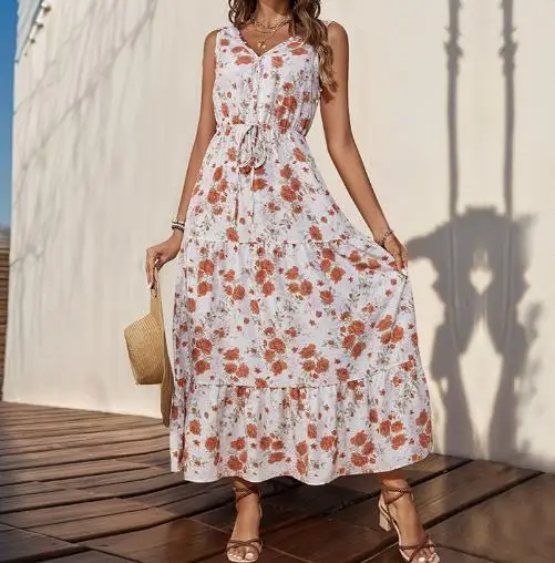 Dress Women's 2025 Summer New Casual Women's Printed Sleeveless Dress Sexy Elegant Dresses for Women Womens Clothing Outfits
Dress Women's 2025 Summer New Casual Women's Printed Sleeveless Dress Sexy Elegant Dresses for Women Womens Clothing Outfits