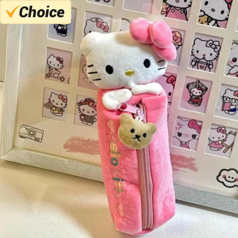 Sanrio New HelloKitty Plush Pen Bag Anime Girl Pencil Case Cartoon Large Capacity School Student Stationery Storage Bag
Sanrio New HelloKitty Plush Pen Bag Anime Girl Pencil Case Cartoon Large Capacity School Student Stationery Storage Bag