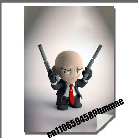 Wall Murals Home Custom Self-adhesive Decoration Sticker Playbill Film For Agent 47 Hitman Poster Cover