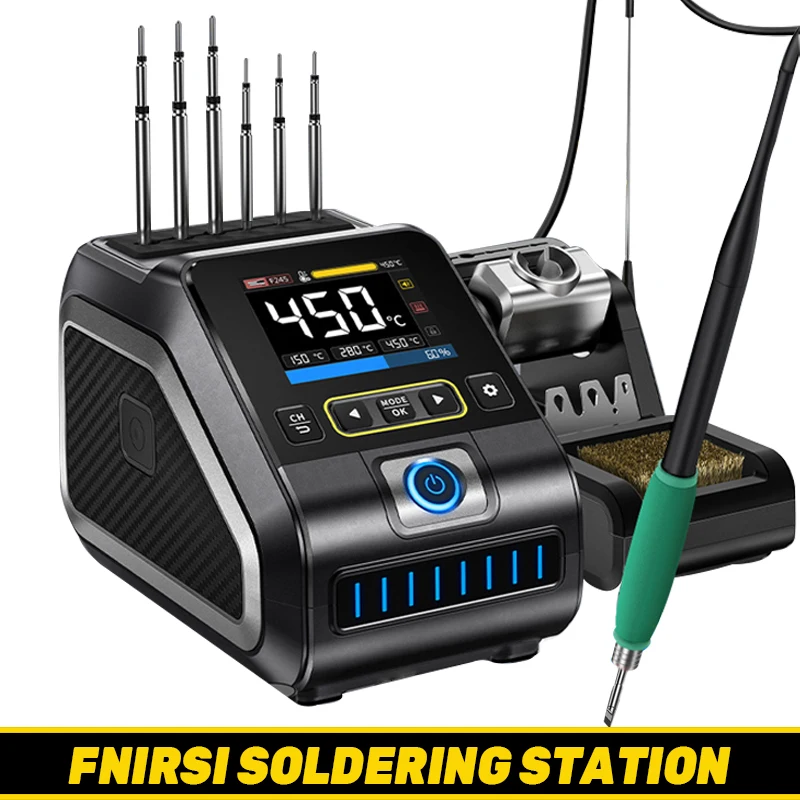 FNIRSI DWS-200 Soldering Station Constant Temperature Sleep C210 C245 Soldering Iron Handle Electronic Welding Rework Station
FNIRSI DWS-200 Soldering Station Constant Temperature Sleep C210 C245 Soldering Iron Handle Electronic Welding Rework Station