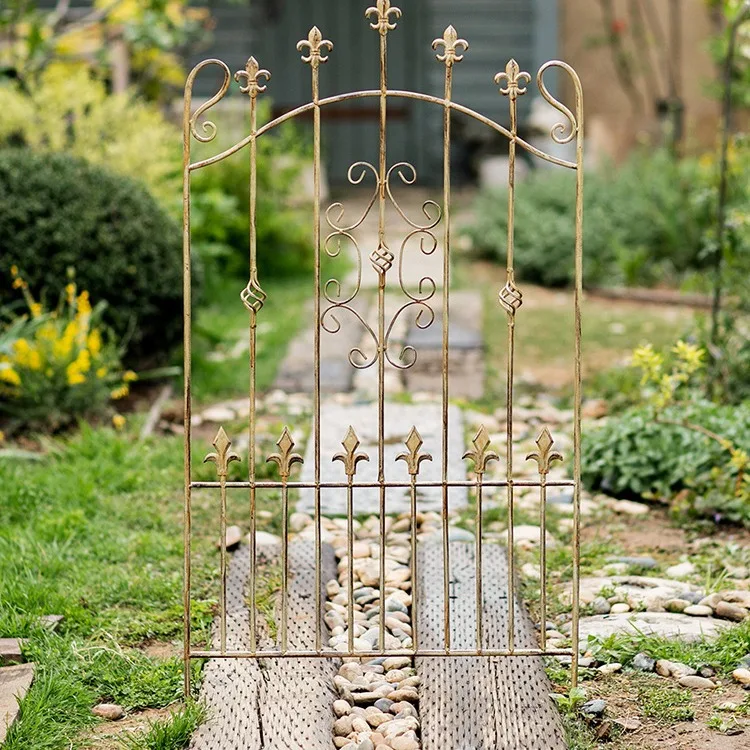 European wrought iron vine climbing frame flower frame fence bracket clematis rose flower plant gardening screen partition
European wrought iron vine climbing frame flower frame fence bracket clematis rose flower plant gardening screen partition
